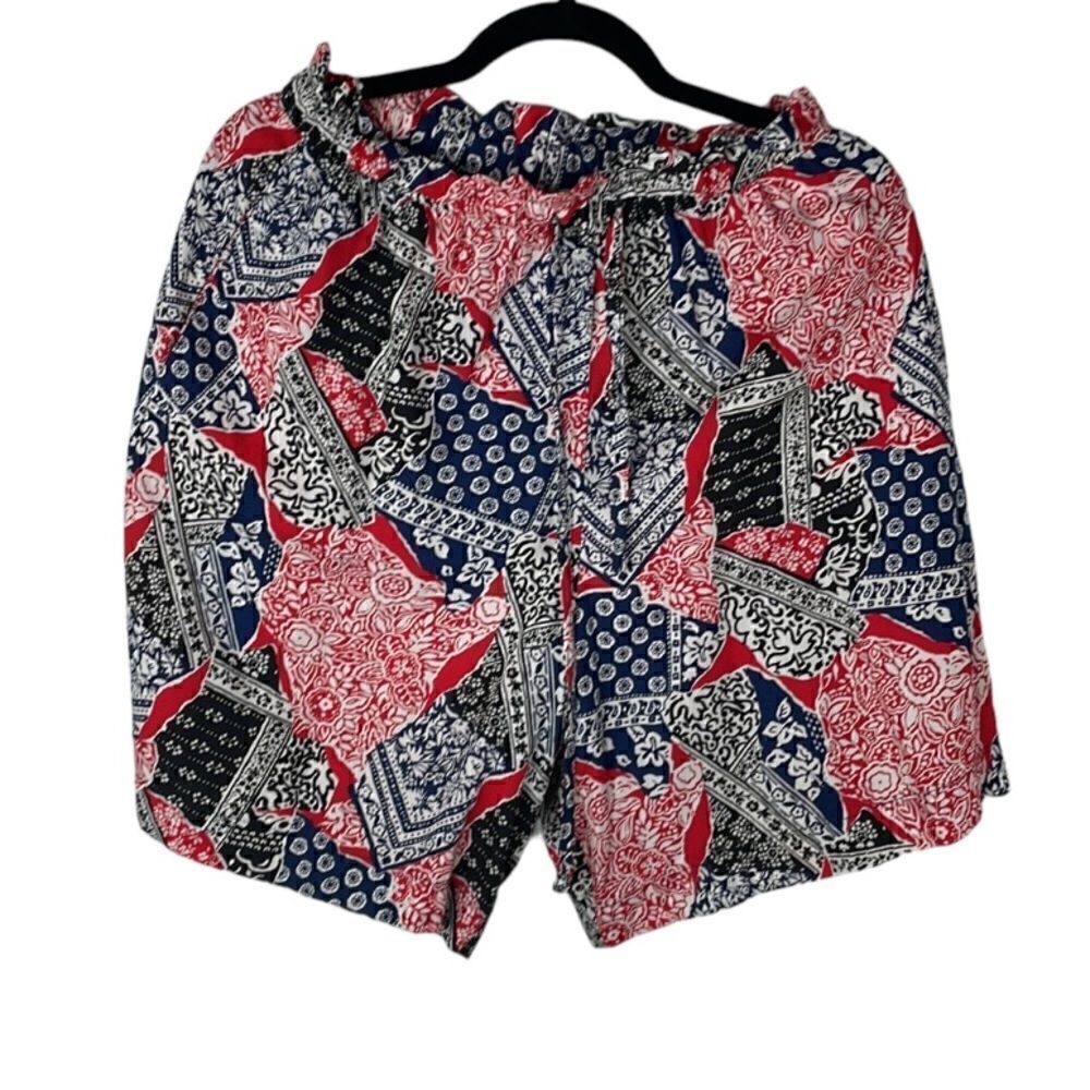 Vintage Roo Crossing Paisley Boho Shorts Pull On size small